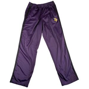 Vintage Minnesota Vikings Track Pants Mens L Purple Game Day NFL Football Sports
